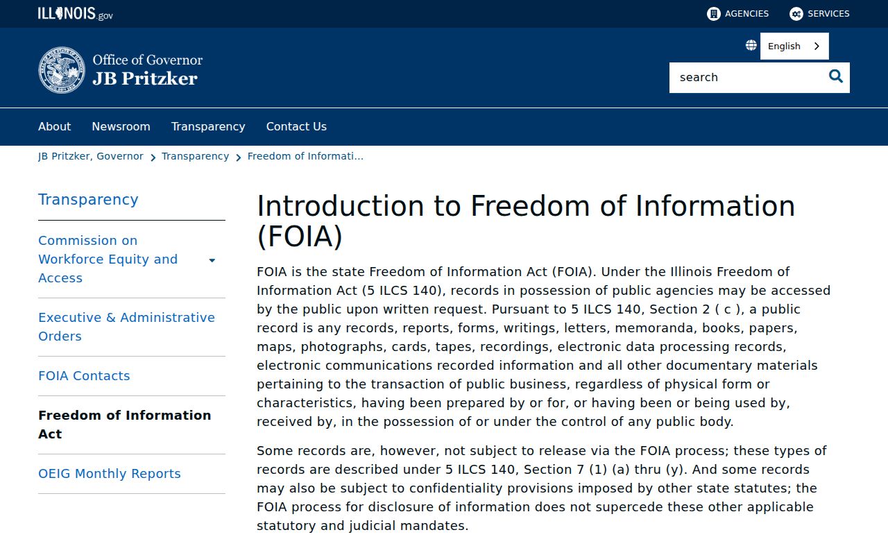 Illinois FOIA guidance for Chicago Heights public record requests